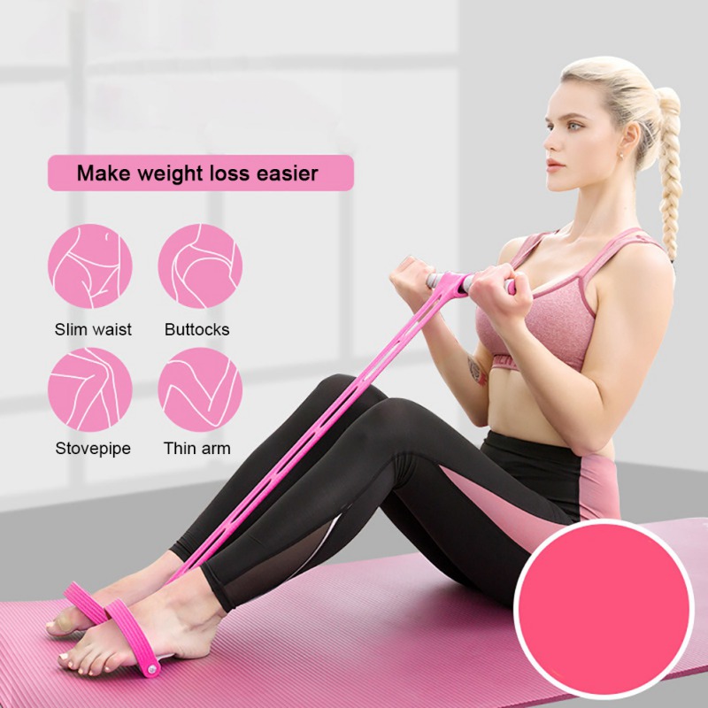 

Pedal Resistance Band For Home Gym Yoga Workout Multifunction Elastic Pull Rope Pedal Fitness Sit-up Exercise Equipment