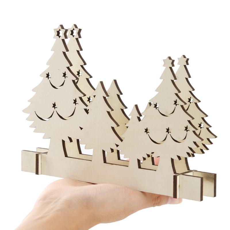 

Christmas Trees Elk Xmas Tree Wooden Ornaments Christmas Party Diy Crafts Home Garden Decoration Decorations For Home