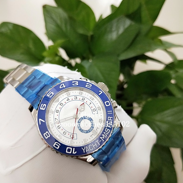 

Asia ETA 2813 Movement factory producti 44mm Blue Ceramic Sapphire Crystal Limited Sports Automatic Movement Men Watches Wristwatch, White
