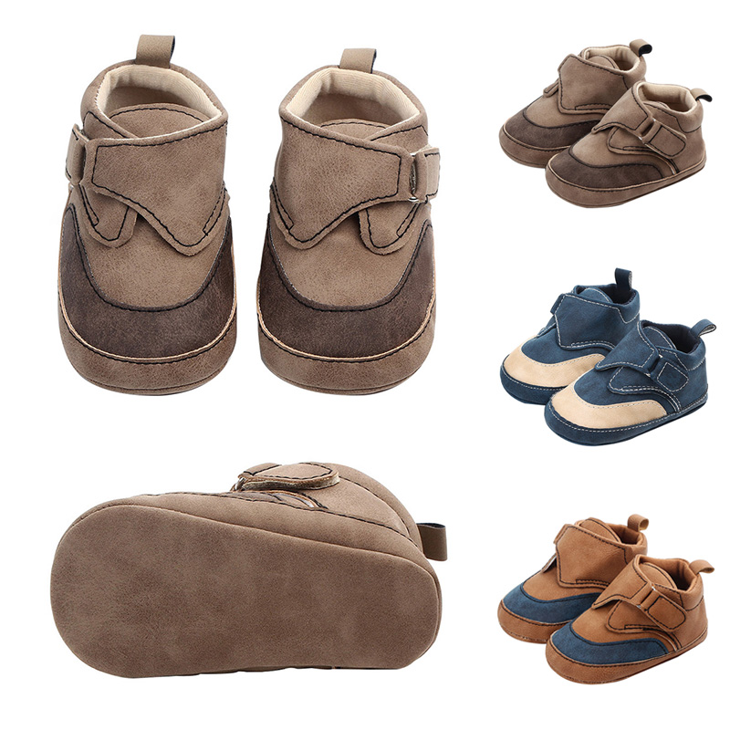 

Newborn moccasins infant anti-slip PU Leather first walker sneaker soft soled Newborn Baby sport shoes for -12M, Wx1667c