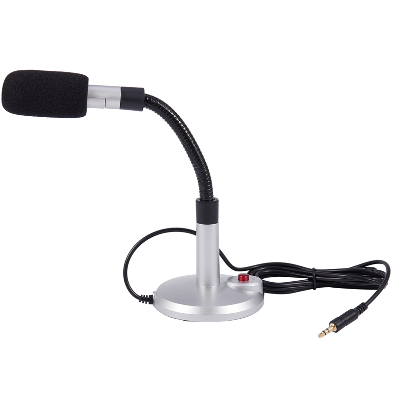 

3.5mm Wired Condenser Microphone for Computer PC Desktop, Laptop, Notebook, Recording, Games, Podcast