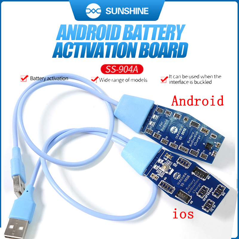 

SUNSHINE SS-904A Battery Quick Charging Activation Board For 11 Pro Max XS MAX XR 7 6S And Samsung Huawei Android