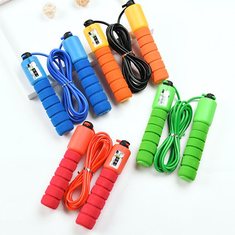 

Jump Ropes with Counter Sports Fitness Adjustable Fast Speed Counting Jump Skip Rope Skipping Wire ASD88