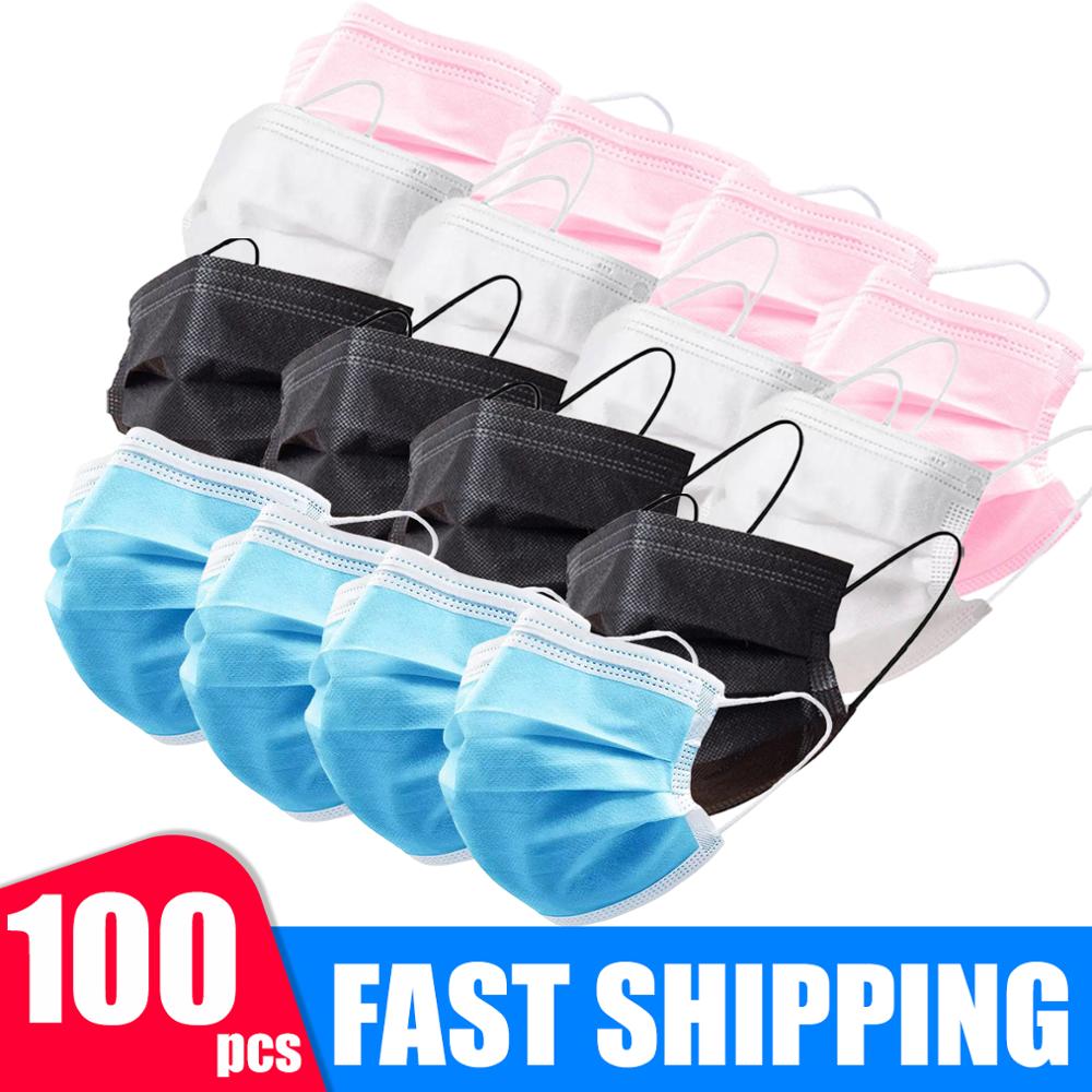 

Fast Delivery Safety Face Mask Safe Masks Disposable Mouth Masks 3 Layer Elastic Earloop Protect Masks 12-24 Hours Shipp