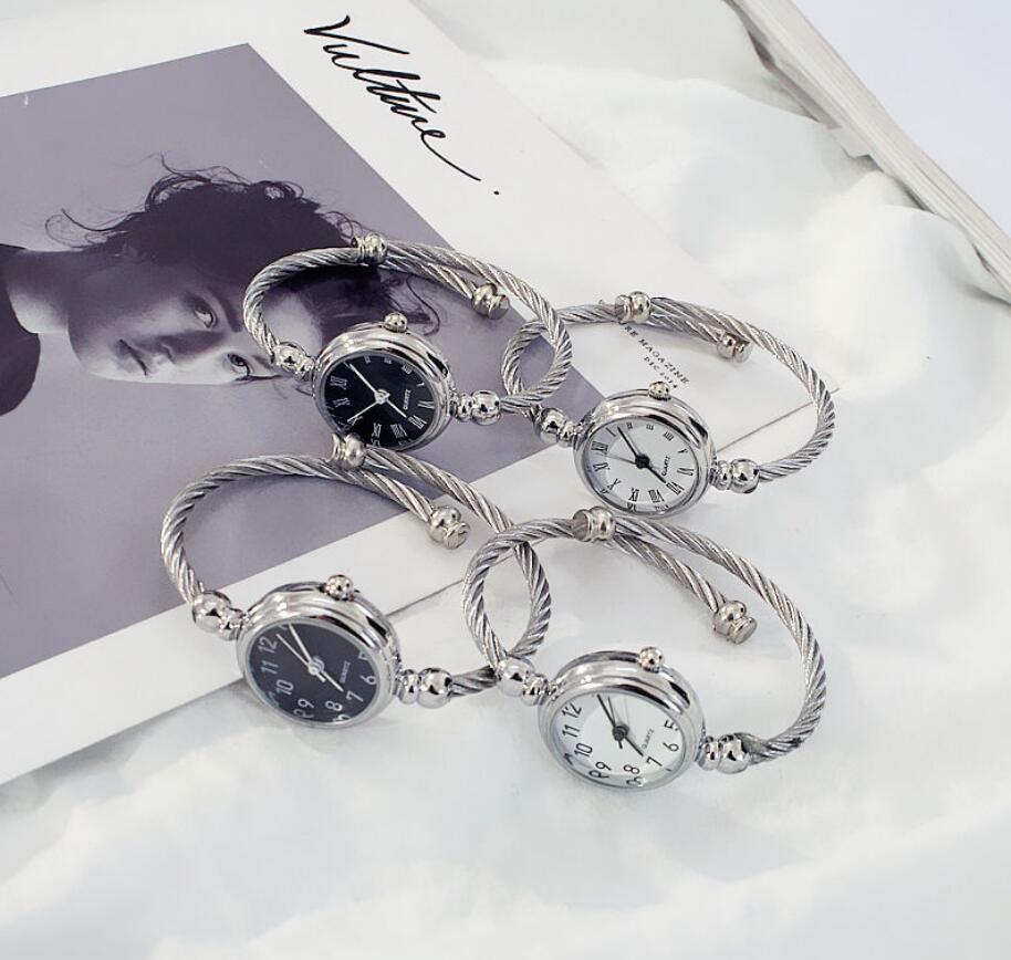 

Fashion 316L Stainless Steel Bangle Watch For Women Korean Wristband Watch For Ladies Quartz Watch