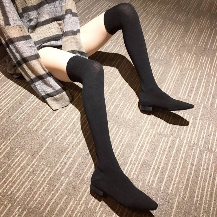 sexy low heel boots
