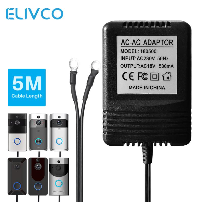 

18V AC Power Adapter Transformer Charger EU UK US 220V-240V For Wifi Smart Video Doorbell Camera Video Intercom Door Bell Ring