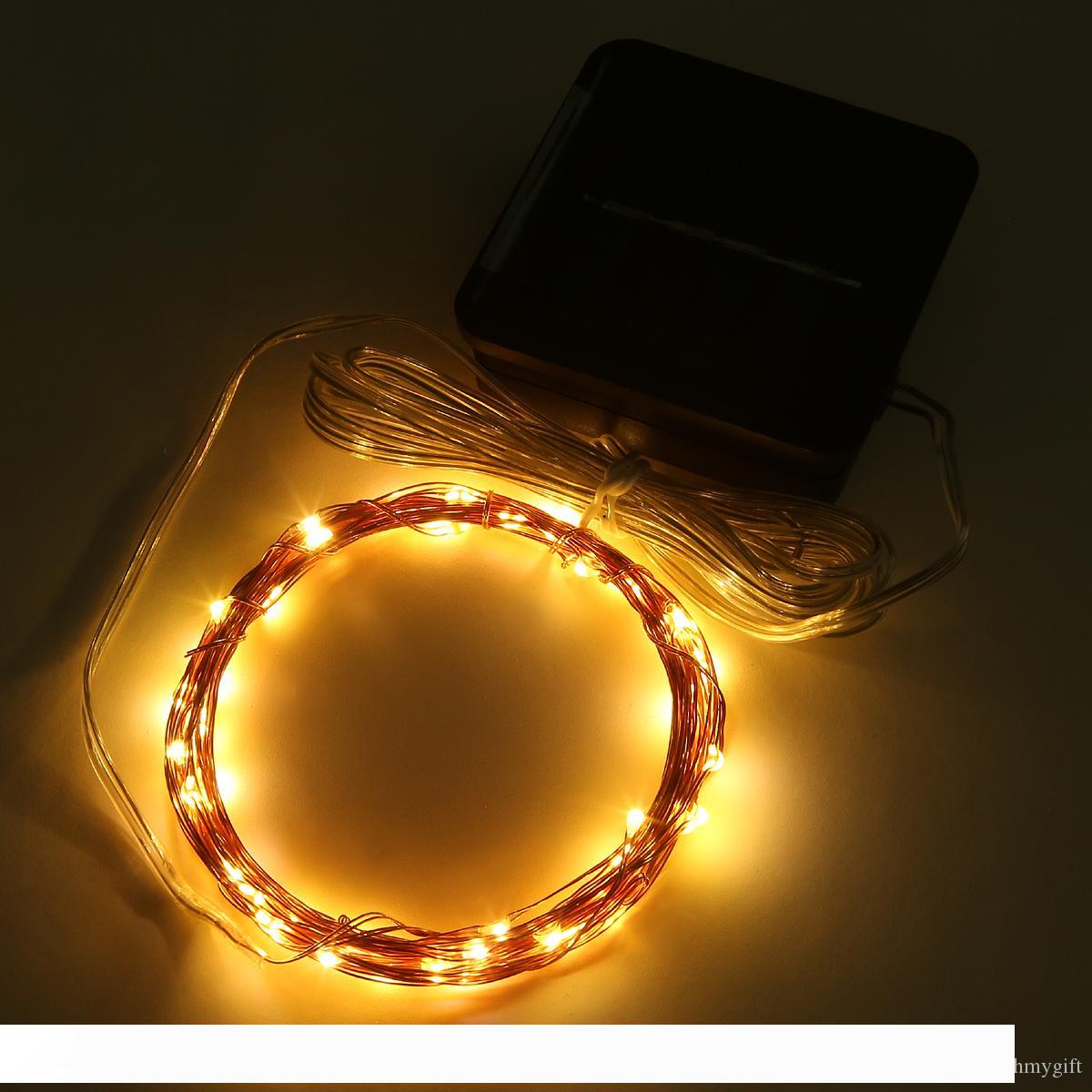 

magicnight 50 led solar powered outdoor string light, 16ft copper wire ambiance lighting for gardens, homes, parties, patio