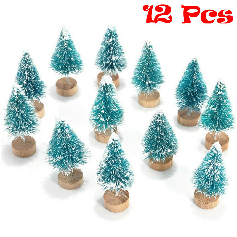 

Christmas Decorations Ly Mini Tree Desk Table Decor Festival Party Ornaments Xmas Gift Bottle Snow Brush Frost Trees Decors