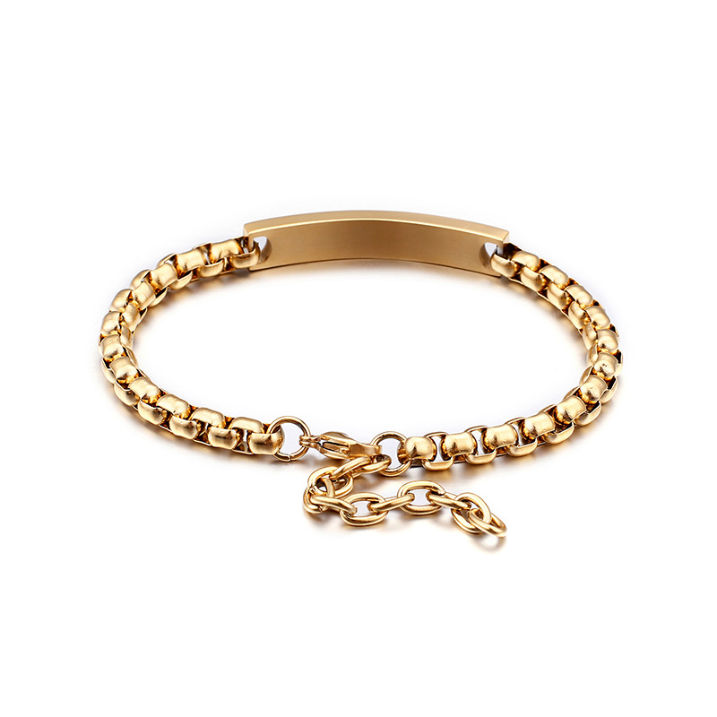 

New Korean fashion stainless steel braceletcurved titanium bracelet