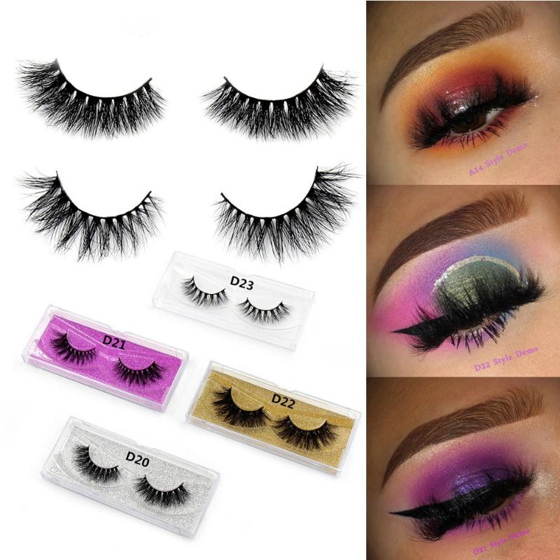 

SOQOZ False Eyelashes 3D Mink Lashes Long Lasting Lashes Natural Lightweight Mink Eyelashes Fluffy Dramatic faux cils
