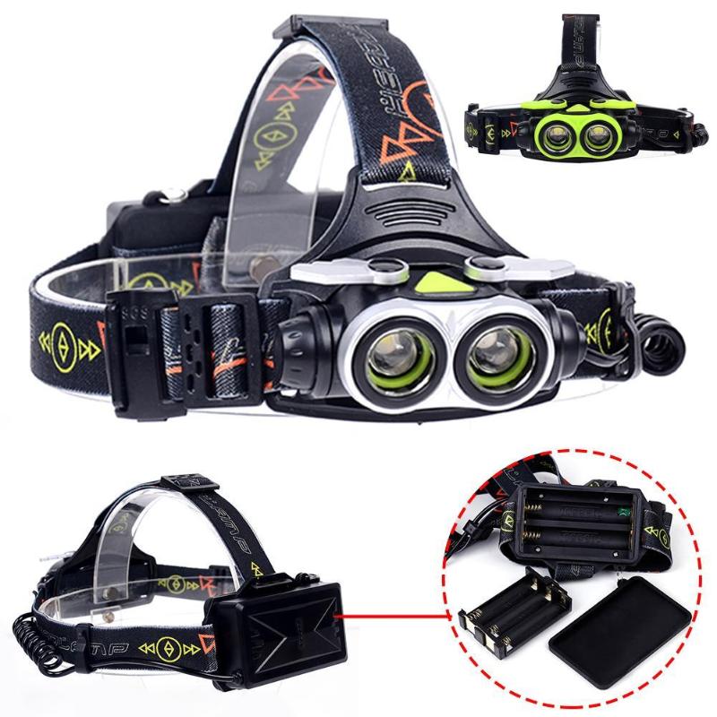 

Waterproof 20000LM T6 LED headlamp COB Work Light 2 Light Mode Torch Lanterna with Headband Camping Fishing USB