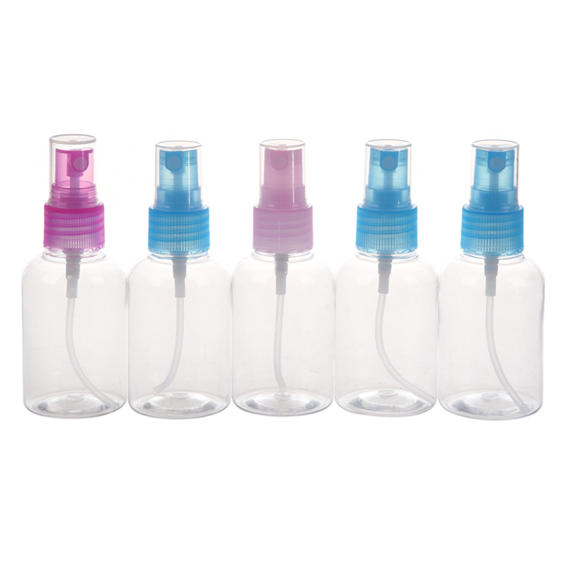 

5pcs Beauty Plastic Perfume Atomizer Empty Spray Bottle 50ml