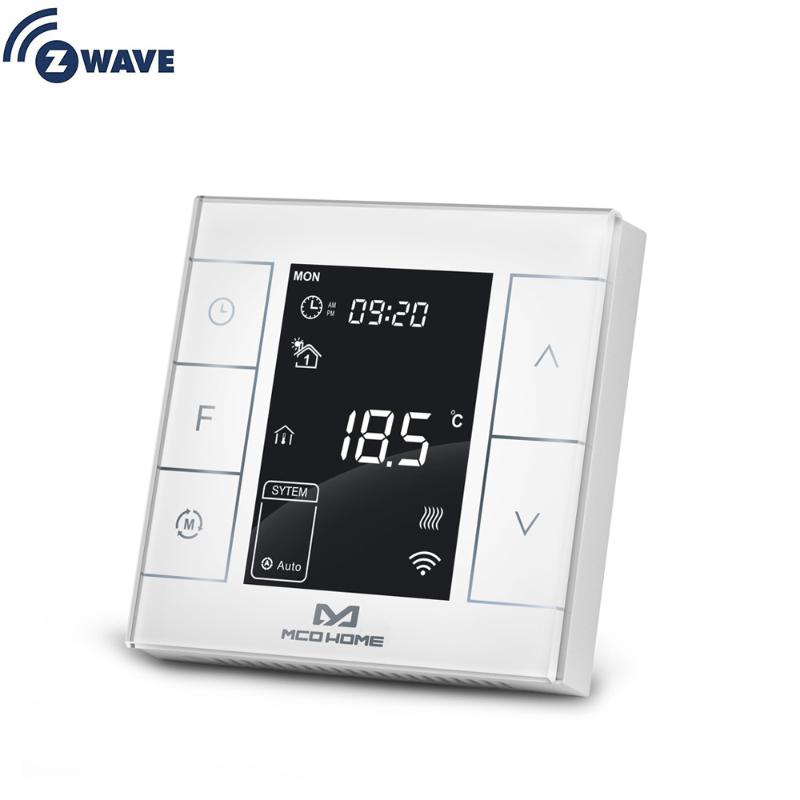 

Smart Home Automation Thermostat Smart Z Wave Plus Weekly Programming Heating Thermostat with LCD Touch Screen EU 868.4MHZ