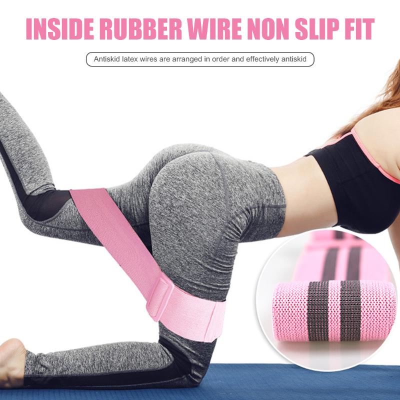 

Yoga Strength Resistance Booty Bands Pilates 3 Level Hip Training Pull Rope Sport Expander for Legs Thigh BuSquat Exercise