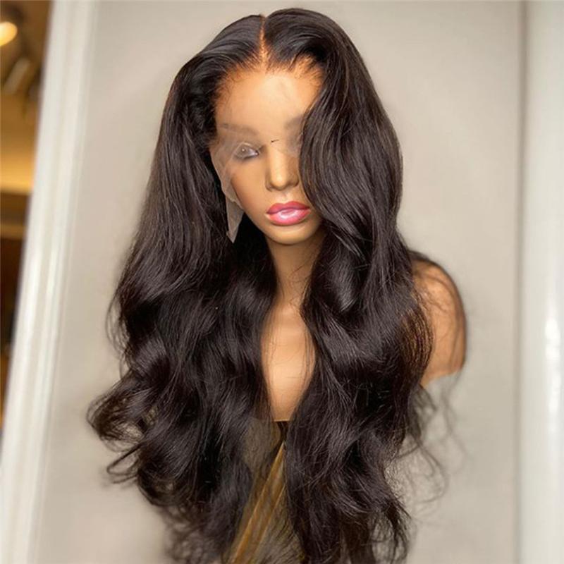 

Natural Wave Wig Lace Front Human Hair Wigs with Natural Hairline PU Silk Base Wig with Baby Hair Bleached Knots For Women, U part wig