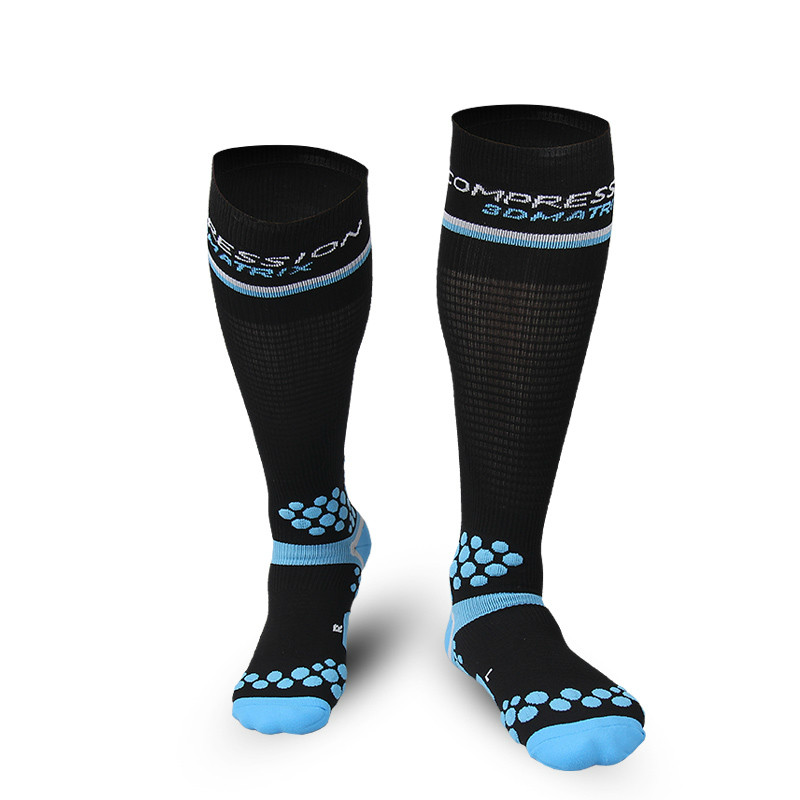 

1 Pair Cycling Compression Socks Bicycle Running Outdoor Sports Socks Men Women Sports Wearproof Marathon Stockings, Black red