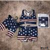 women s two piece shorts set ethika women sets ethika boxers Mid Waist Ladies Bikinis Womens Bathing Suits new Bra + Shorts Q6F8 5PXV-image-576476709