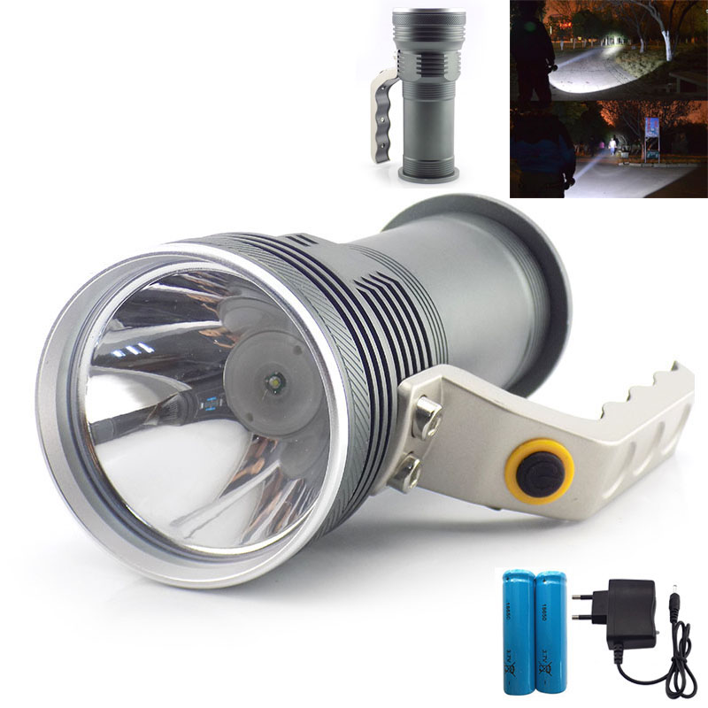 

High Powerful LED Long Q5 Hand Searching Flash Light Torches Lamp Searchlight Lantern For Camping 18650 Battery