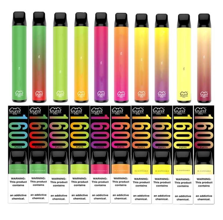 

1600 XXL Disposable Vape Vape Bars Puff Pre Pods Puff cigarette Pen Cartridge Puff e Filled Edlhe