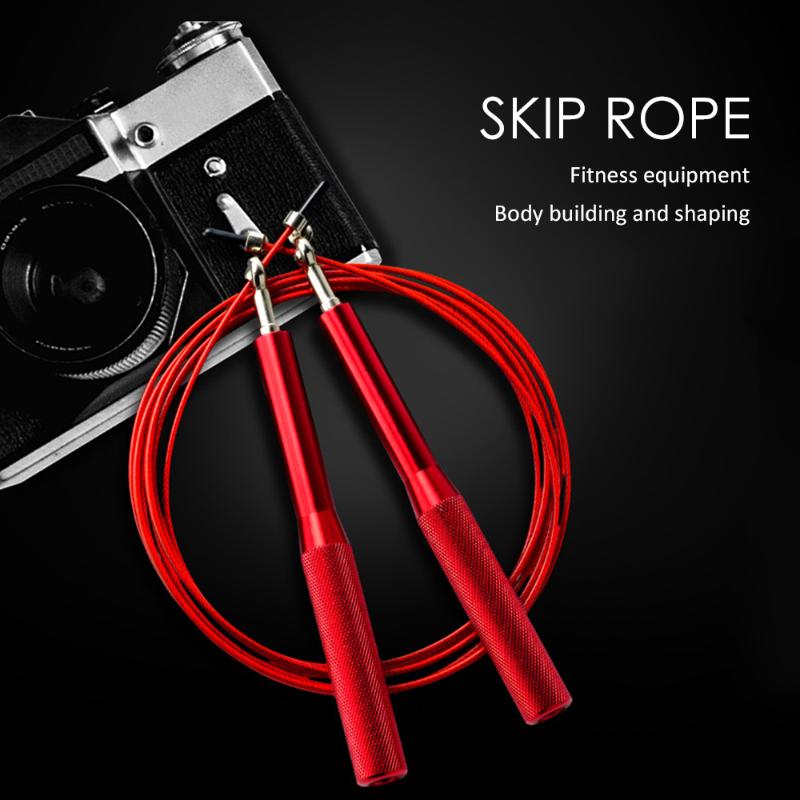 

Jump Rope Flexible Steel Wire Skipping Rope Adjustable Fitness Workout Training Exercise Jumping Sport Home Crossfit