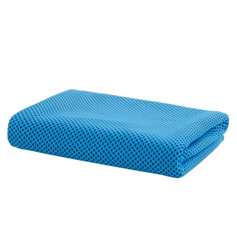 

28*83cm Microfiber Chilly Towel Ice Scarf Neck Cooler Swimming Towels for Sports Yoga Gym Fitness (Light Blue, As pic