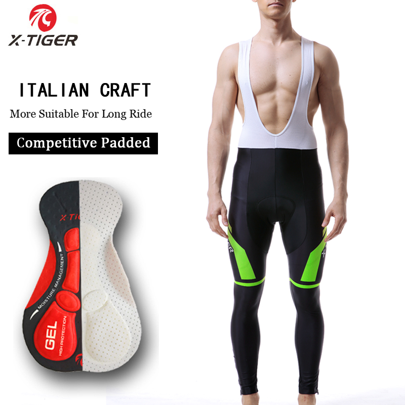

X-Tiger Pro Winter Thermal Cycling Bib Pants Coolmax 5D Gel Pad Bike Tights Keep Warm MTB Bicycle Trousers Ciclismo Pantalones, Color 5