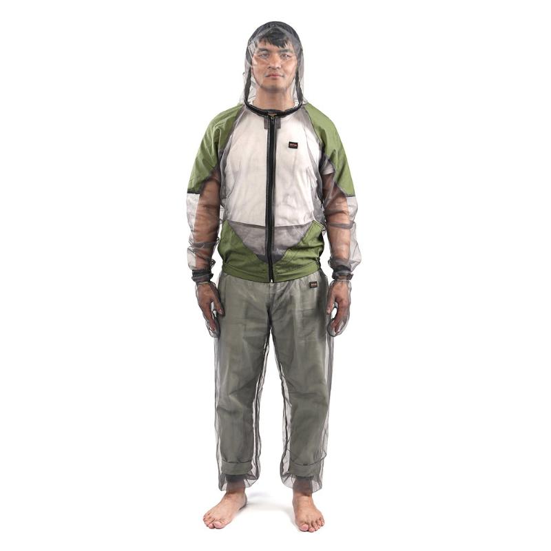 

M- Summer Young Anti Mosquito Clothes Men Women Outdoor Camping Fishing Vest Breathable Mosquito Prevent Suit Russia, As pic