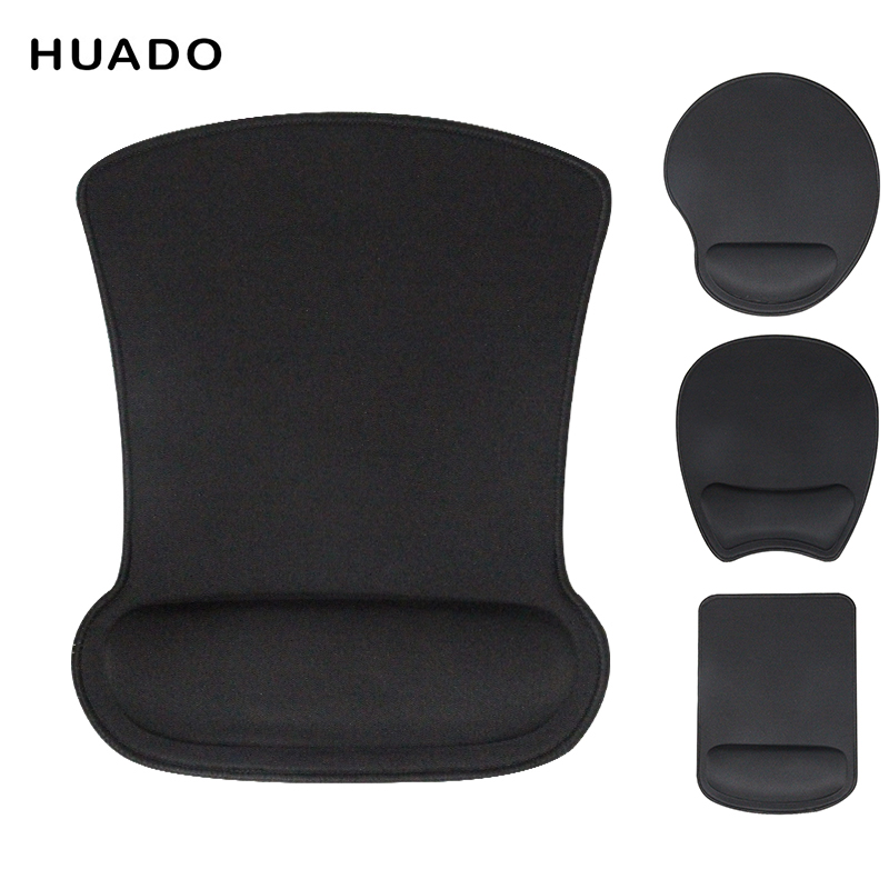 

Black Mouse Pad with Wrist Rest Different Shape Soft Non Slip Rubber Base Ergonomic Design for PC Computer Office