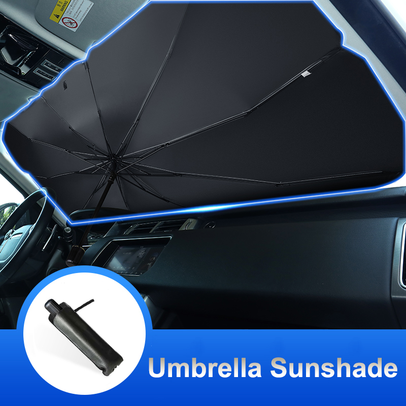 

125/145cm Car Sun Shade Protector Parasol Car Front Window Sunshade Covers Sun Protector Windshield Protection Accessories