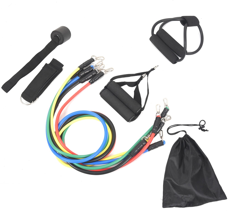

Pilates Tubing Expanders Exercise Tubes Practical Strength Resistance Band Sets Fitness Equipment