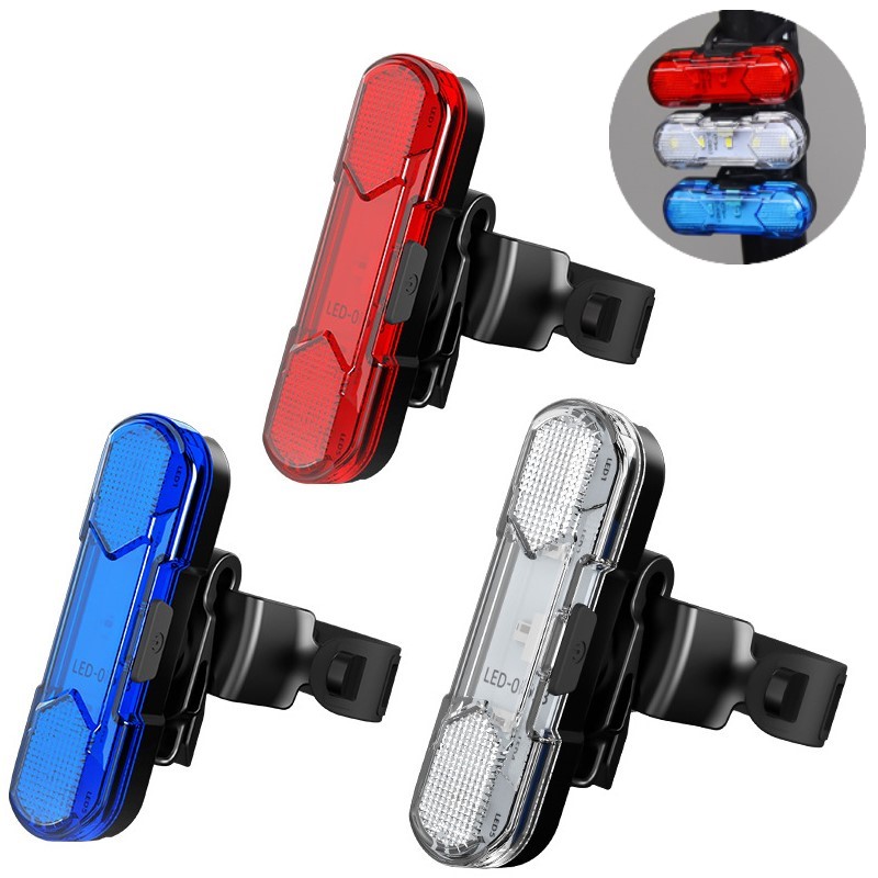 

5 LED Cycling Warning Rear Lamp USB Rechargeable Bike Taillight Bicycle Safety Accessories Portable Night Riding Flash Light