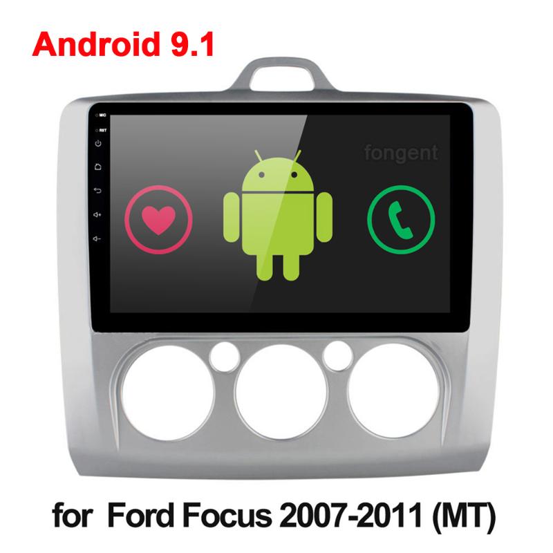 

9" Android 9.1 Car Radio Stereo Navigation GPS For focus EXI MT 2 3 2 2004 2005 2006 2007 2008-2011 Car Multimedia Playe