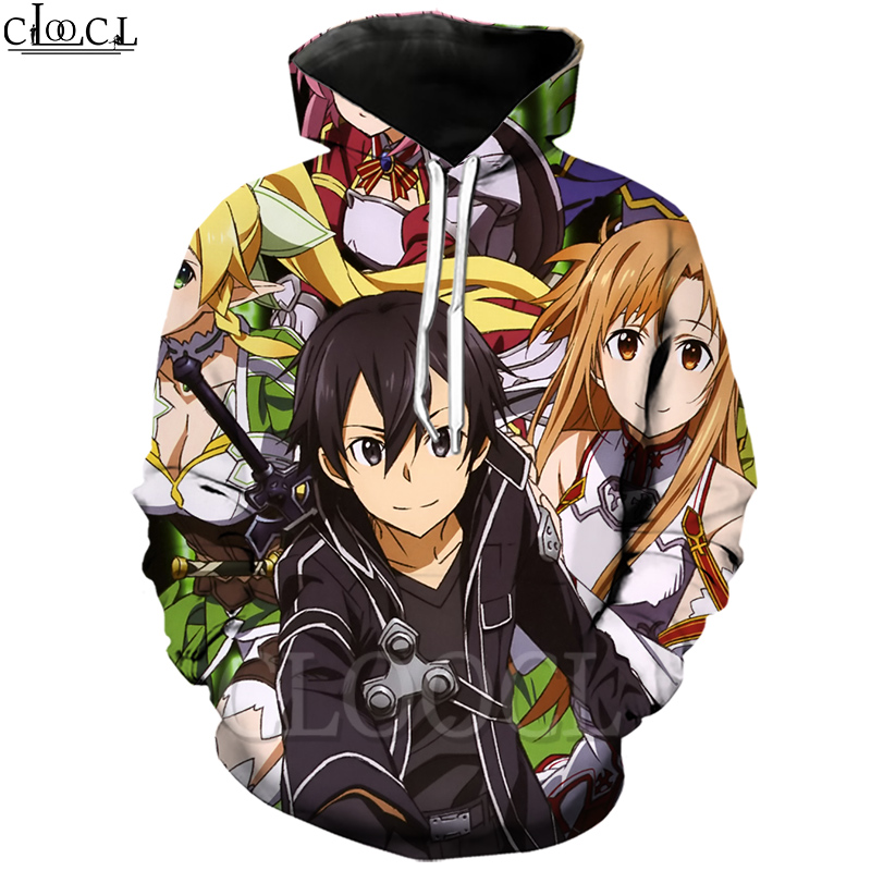 

CLOOCL Newest Sword Art Online Hoodie 3D Print Funny Hooded Coat Sweatshirt Men Women Plus Size Long Sleeve Couples Pullovers, Hoodie 1