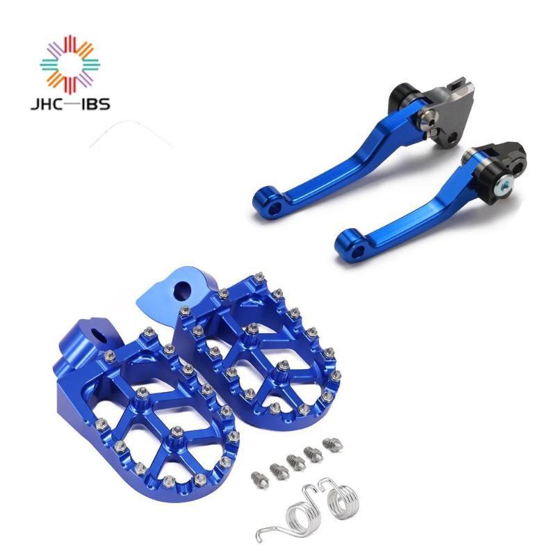 

For YZ125 YZ250 01-07 WR250F YZ426F 01-02 YZ250F YZ450F Motorcycle CNC Footrest Footpeg Foot Pegs Brake Clutch Lever Sets