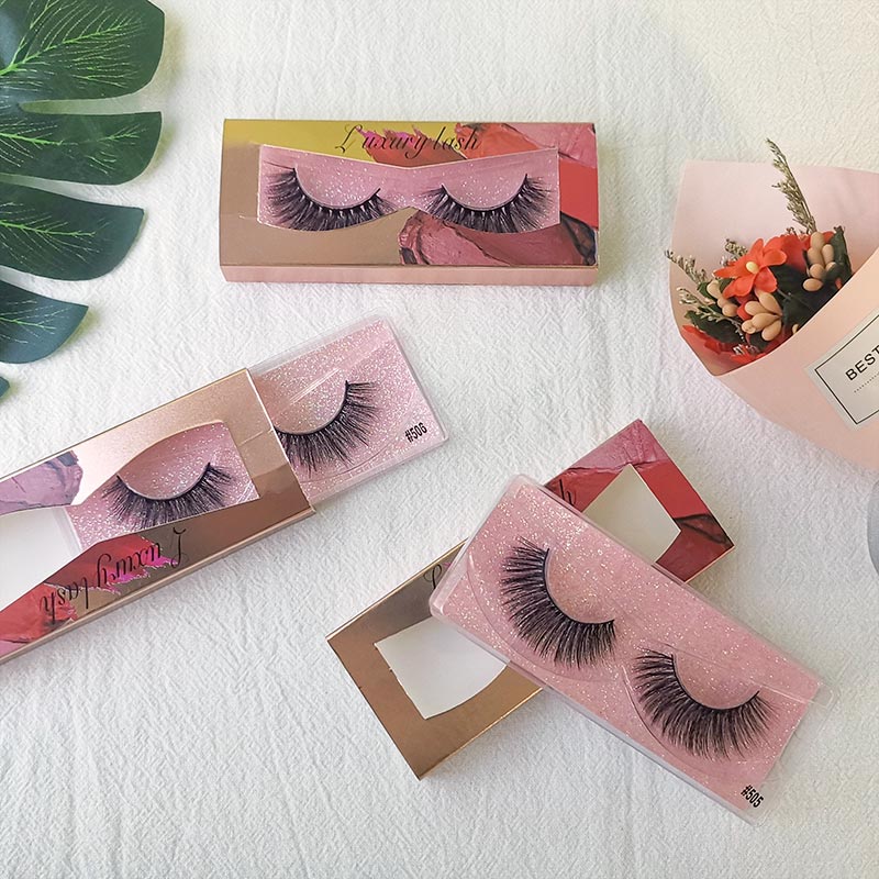 

New Eyelashes Makeup Dense Faux Mink False Eyelashes 3D Stereo False Nude Look