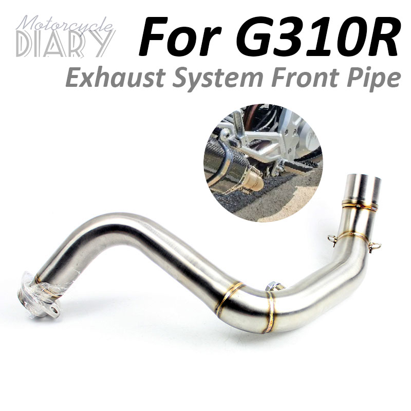 

For G 310R G310R G310 R Motorcycle Exhaust Slip-On Middle Front Link Pipe Escape Moto Motorbike Motorcross Modified ATV Bike