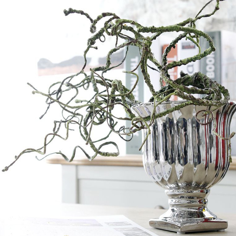 

Foaming tree sticks branch easy to shape artificial flowers home living room decoration flores, Green