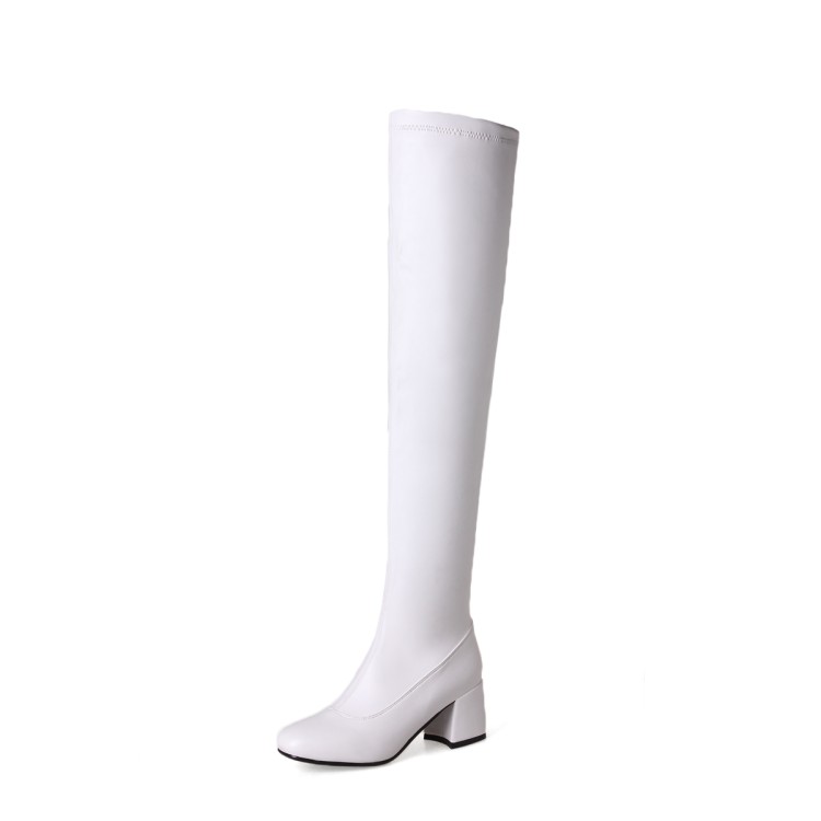

Big Size Simple boots thigh high boots knee high over the knee women ladies boots shoes woman winter women, Black