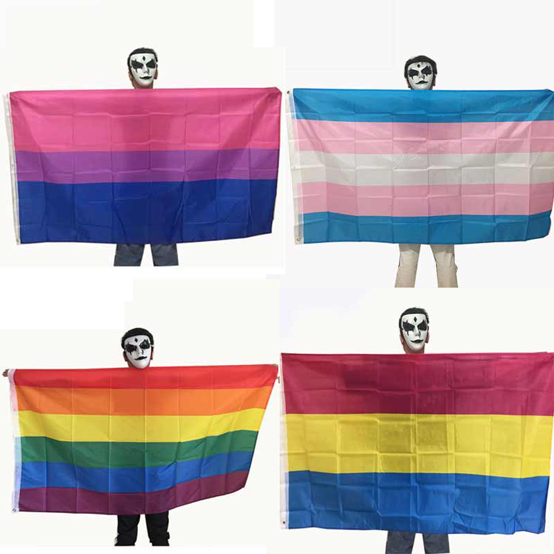 

Rainbow Flag Colorful Festival Party Decoration LGBT Pride Flags Lesbian Gay Bisexual Transgender LGBT Pride Friendly Banners VT1456