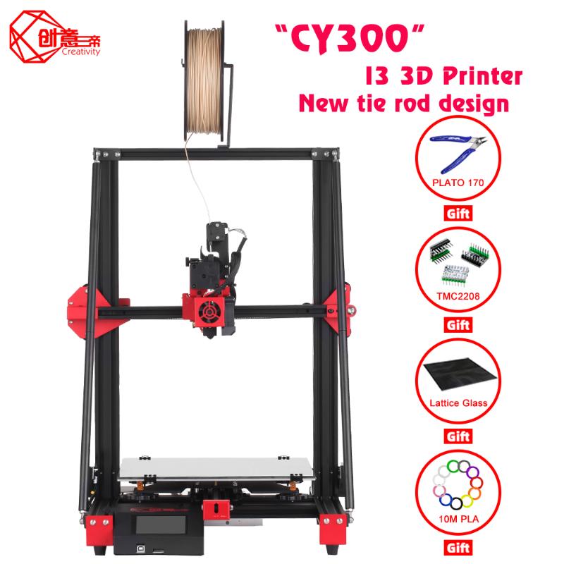 

Creativity CY300 I3 3D printer ultra-quiet main TMC2208 driver mute supports automatic leveling large area printing size