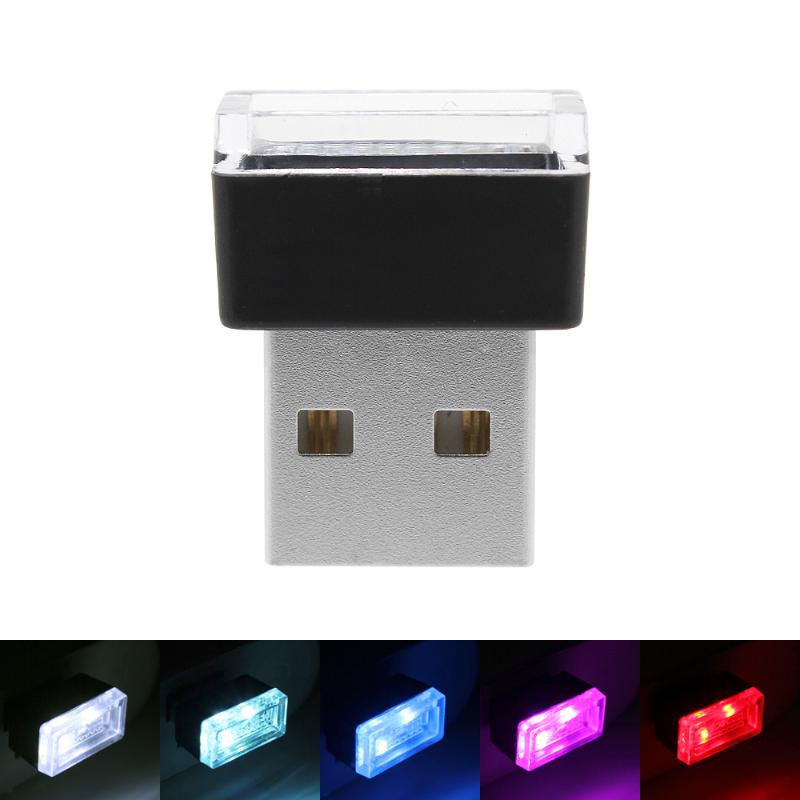

5 Colors Mini USB LED Light Car Interior Ambient Atmopshere Lamp 5V USB Plug and Play Auto Decor Light Emergency Lighting
