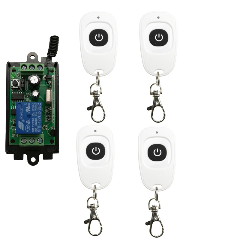

DC12V 1 CH 1CH RF Wireless Remote Control Switch System,Transmitter + Receiver With One Button/Garage Doors/ lamp
