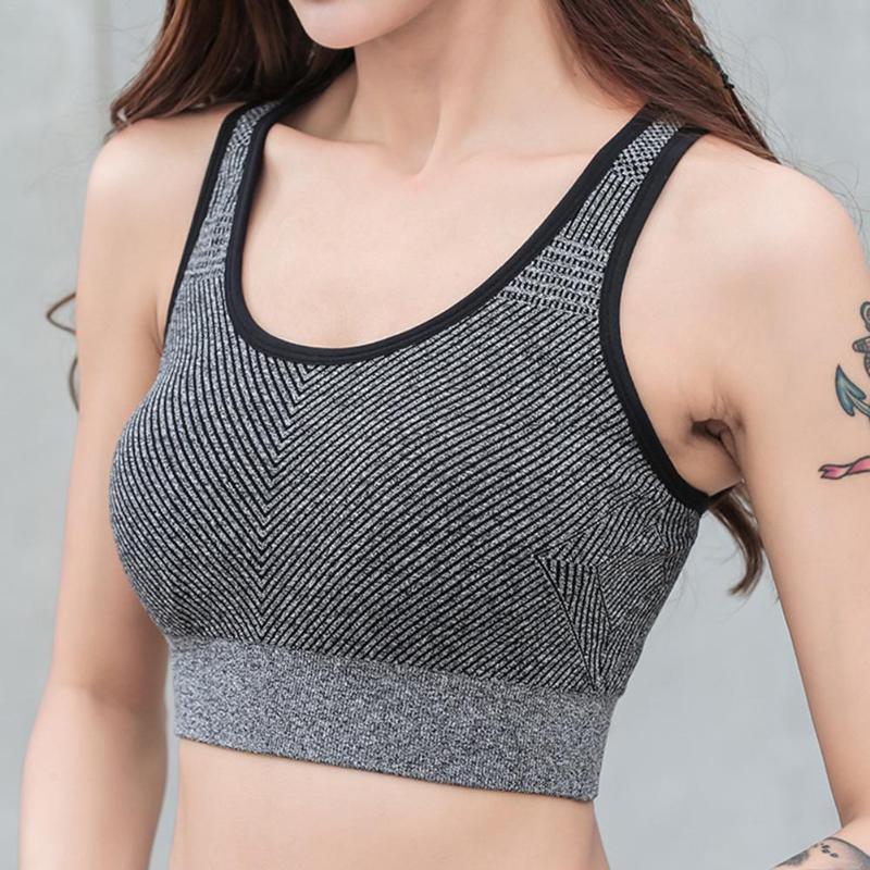 

Sexy Sports Bra Push Up Shockproof Vest Tops With Padding Jogging Yoga Breathable Quick-Drying Sports Fitness Underwear Yoga Bra, Blue
