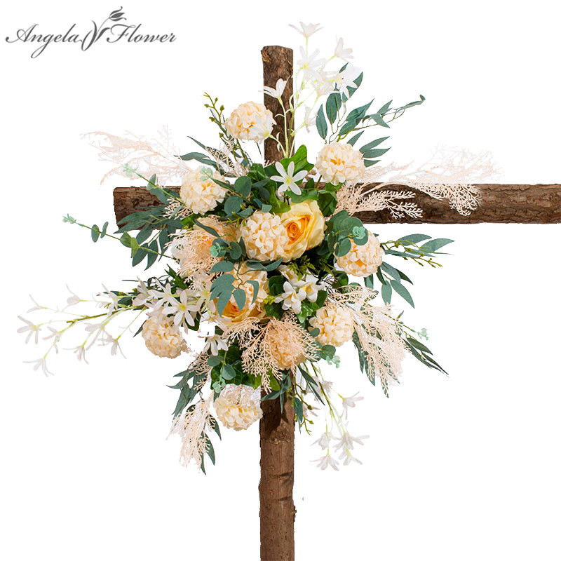 

Custom Artificial Flower Row Road Lead Wedding Arch Backdrop Decor Corner Flower Arrangement Garland Silk Wall Table Ball, Blue