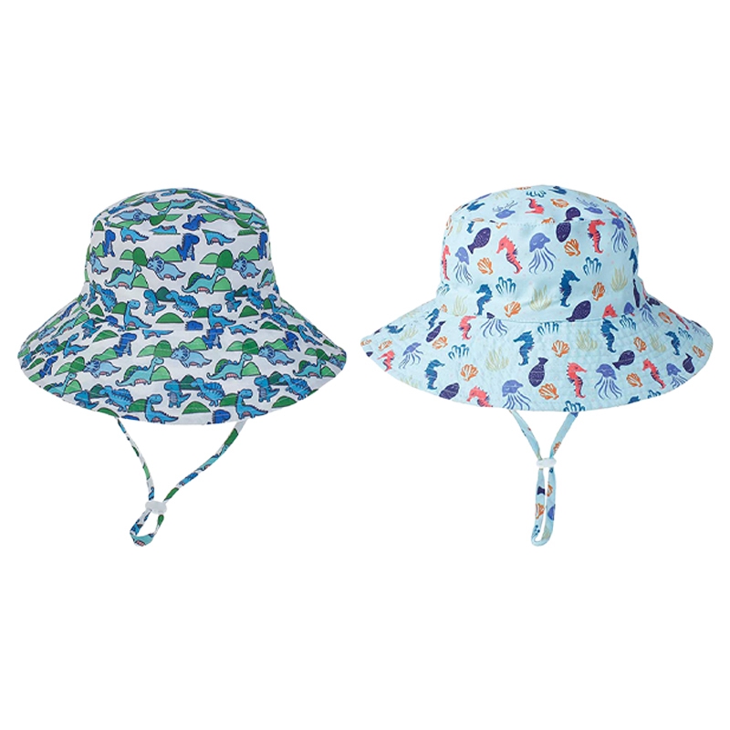 

Boys and Girls Sun Hats Infant Sun Hats Children Fisherman Beach Swimming Pool, Blue