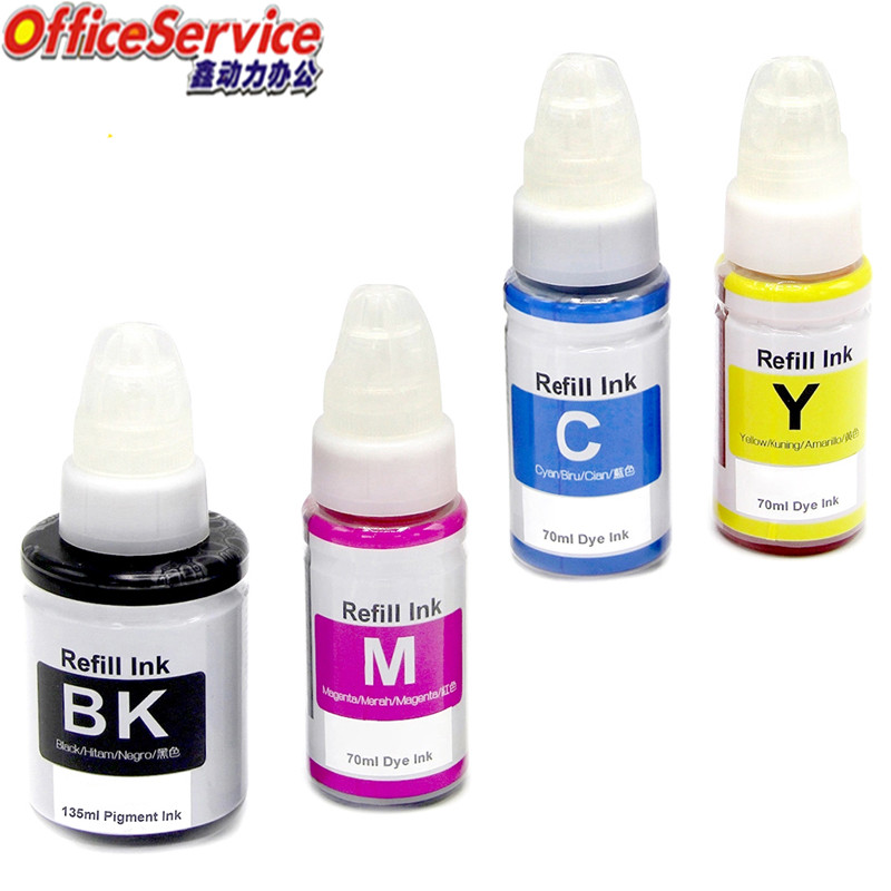 

GI590 GC690 dye ink refill Ink Kit compatible for Canon G2510 G3500 G3510 G4500 G4510 G2600 G3600 G3610 G4600 G4610 printer