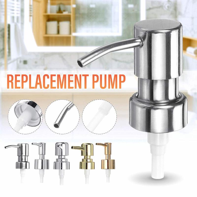 

New 1Pcs Pump Stainless Steel/Plastic Press Pump Replacement Jar Tube for Hand Sanitizers Bathroom Liquid Lotion Soap Dispenser