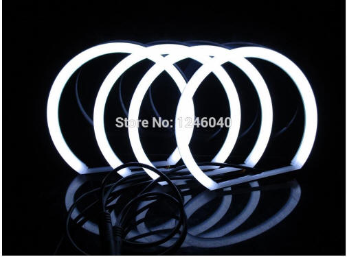 

2*131mm&2*145mm ring Cotton LED Angel eyes halo ring kit for E46 A+B Sedan 4Door non projector 1998-2005 5Colors available