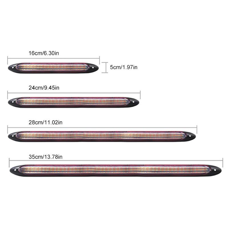 

Universal Car LED Daytime Running Light Scan Waterproof Headlight Strip Sequential Flow Yellow Turn Signal White DRL Light, As pic
